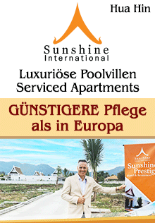 Sunshine International präsentiert Sunshine Prestige, die neue Residenz für alle Altersstufen in Cha-am, Thailand.