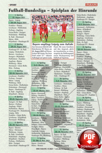 Bundesliga Spielplan 2025