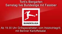 Bundesliga live in Torti’s Biergarten
