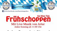 Frühschoppen mit Livemusik im Bavarian Garden