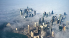 Blick auf die Skyline von Bahrain. Foto: epa/Yoan Valat