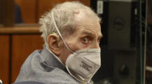 Inglewood Courthouse in Inglewood: Robert Durst erscheint zu seiner Verurteilung vor Gericht. Foto: epa/Al Seib