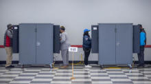 Frühe Stimmabgabe für die US-Präsidentschaftswahlen in Georgien. Foto: epa/Erik S. Lesser