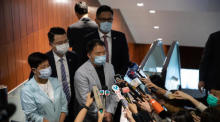 Drei ehemalige pro-demokratische Gesetzgeber in Hongkong verhaftet. Foto: epa/Jerome Favre