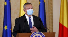 Nicolae Ciuca wird vom rumänischen Präsidenten Klaus Iohannis zum Premierminister ernannt. Foto: epa/Robert Ghement