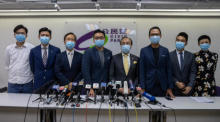 Kandidaten für Parlamentswahlen in Hongkong disqualifiziert. Foto: epa/Jerome Favre