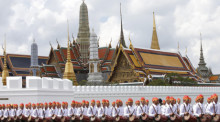 Blick auf den Königspalast in Bangkok. Foto: epa/Narong Sangnak