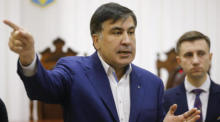 Der in Georgien inhaftierte ehemalige georgische Präsident Michail Saakaschwili. Foto: epa/Sergej Dolzhenko