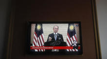 Malaysias Premierminister Muhyiddin Yassin tritt zurück. Foto: epa/Fazry Ismail