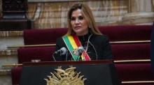 Die frühere Interimspräsidentin von Bolivien, Jeanine Anez, wurde verhaftet. Foto: epa/Javier Mamani