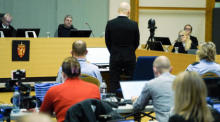 Anhörung vor Gericht zum Bewährungsantrag des verurteilten Terroristen Breivik. Foto: epa/Ole Berg-rusten