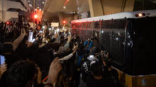 Die Verurteilung von pro-demokratischen Aktivisten in Hongkong. Foto: epa/Jerome Favre