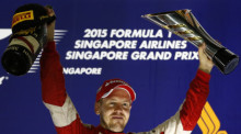 Sebastian Vettel hat Ferrari ein glanzvolles Formel-1-Wochenende beschert. Die erste Pole Position seit über drei Jahren, der dritte Sieg in dieser Saison. Foto: epa/Rungroj Yongrit