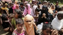 Rohingya-Flüchtlinge in einem Flüchtlingscamp in Cox's Bazar. Foto: epa/Abir Abdullah