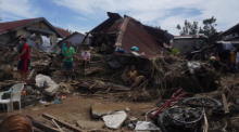 Auswirkungen des Taifuns Rai auf den Philippinen. Foto: epa/Ho Handout