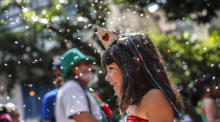 Vor dem Karneval wird in Rio de Janeiro und in ganz Brasilien gefeiert. Archivfoto: epa/Antonio Lacerda
