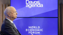 Gründer und Exekutivvorsitzender des Weltwirtschaftsforums (WEF), der Deutsche Klaus Schwab. Foto: epa/Salvatore Di Nolfi
