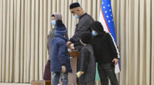 Die usbekischen Präsidentschaftswahlen. Foto: epa/Stringer