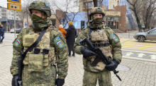 Die CSTO-Friedenstruppen in Almaty. Foto: epa/Russisches Verteidigungsministerium Presse S