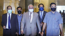 Malaysias ehemaliger Premierminister Najib Razak geht in Berufung gegen eine Verurteilung im Zusammenhang mit der 1MDB. Foto: epa/Fazry Ismail