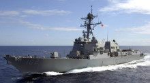 Der US-Zerstörer «USS Sampson» beteiligt sich an der Suche nach der verschwundenen AirAsia-Maschine.
