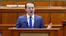 Der rumänische Premierminister Citu steht vor einem Misstrauensvotum im Parlament. Foto: epa/Robert Ghement