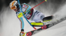 Ski alpin: Weltcup, Slalom, Herren, 1. Durchgang. Linus Straßer aus Deutschland. Foto: Georg Hochmuth/Apa/dpa