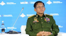 Der Oberbefehlshaber der Streitkräfte Myanmars, Senior General Min Aung Hlaing, nimmt an der IX. Moskauer Konferenz über internationale Sicherheit in Moskau teil. Foto: epa/Alexander Zemlianichenko