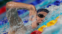 Der Deutsche Florian Wellbrock tritt bei den 15. FINA-Schwimmweltmeisterschaften über 1500 m Freistil der Männer an. Foto: epa/Ali Haider