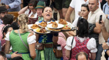Oktoberfest in München in Vor-Corona-Zeiten. Foto:epa/Lukas Barth-tuttas