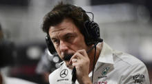 Der Teamchef von Mercedes-AMG Petronas, Toto Wolff, reagiert in Jeddah. Foto: epa/Andrej Isakovic