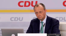 Parteivorsitzender Friedrich Merz nach seiner Wahl auf dem virtuellen Parteitag der CDU in Berlin. Foto: epa/Joerg Carstensen