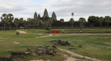 Ein Themenpark-Projekt, das in der Stadt Siem Reap gebaut werden soll. Foto: epa/Mak Remissa