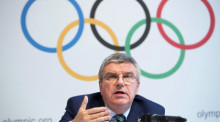  IOC-Präsident Thomas Bach. Foto: epa/Laurent Gillieron