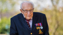 Der 99-jährige britische Veteran Tom Moore. Foto: epa/Vickie Flores