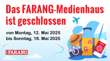 DER FARANG hat Betriebsferien