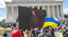 Der ukrainische Präsident Wolodymyr Selenskyj. Foto: epa/Shawn Thew