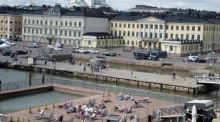 Blick auf den Präsidentenpalast in Helsinki vor dem Gipfeltreffen von Donald Trump und Wladimir Putin im Juli 2018. Foto: EPA/Mauri Ratilainen