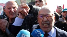 Der Präsident des aufgelösten tunesischen Parlaments, Ghannouchi, wurde verhaftet. Foto: EPA-EFE/Mohamed Messara