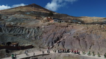 Blick auf die Silbermine Pailaviri am Cerro Rico (Reichen Hügel). Foto: Alexis Demarco/dpa
