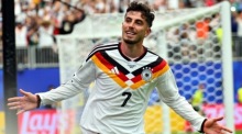 Deutschlands Kai Havertz jubelt nach seinem Treffer zum 7:1 gegen Curaçao beim WM-Auftakt in Houston.