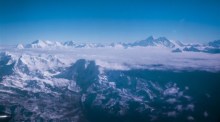 Aussicht auf den Mount Everest und das Himalaya-Gebirge. Foto: epa/Narendra Shrestha