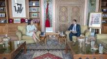 Der deutsche Bundesaußenminister Baerbock besucht Marokko. Foto: epa/Jalal Morchidi
