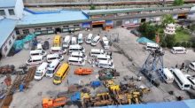 Rettungskräfte arbeiten nach einer tödlichen Gasexplosion in einer Kohlemine in der chinesischen Provinz Shanxi an der Unglücksstelle. Foto: Xinhua/Cao Yang/dpa
