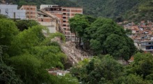 Trümmer der beschädigten Schule Colegio Agustiniano San Judas Tadeo nach einem Teileinsturz in Caracas. Foto: EPA/Rayner Pena