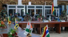 ECOWAS-Sitzung der Chefs des Verteidigungsstabes. Foto: epa/Christian Thompson