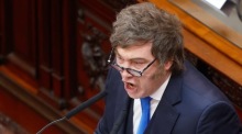 Präsident Javier Milei eröffnet im Kongress in Buenos Aires die 144. Sitzungsperiode und präsentiert Reformpaket. Foto: epa/Juan Ignacio Roncoroni