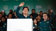 Der DPP-Kandidat William Lai gewinnt die Präsidentschaftswahlen in Taiwan. Foto: epa/Daniel Ceng