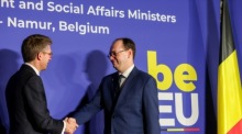 Informeller EU-Beschäftigungsrat für soziale Angelegenheiten. Foto: epa/Olivier Hoslet