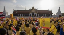 Die Feierlichkeiten zum Krönungstag am 4. Mai erinnern an die Krönungszeremonie von 2019 und die Thronbesteigung von König Vajiralongkorn. Foto: epa/Pongmanat Tasiri